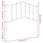 vidaXL Tăblie de pat metalică, alb, 90 cm vidaXL Tăblie de pat metalică, alb, 90 cm