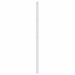 vidaXL Tăblie de pat metalică, alb, 107 cm