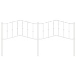 vidaXL Tăblie de pat metalică, alb, 200 cm vidaXL Tăblie de pat metalică, alb, 200 cm
