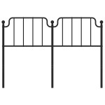 vidaXL Tăblie de pat metalică, negru, 150 cm vidaXL Tăblie de pat metalică, negru, 150 cm