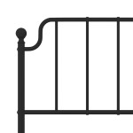 vidaXL Tăblie de pat metalică, negru, 150 cm vidaXL Tăblie de pat metalică, negru, 150 cm