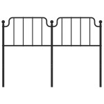 vidaXL Tăblie de pat metalică, negru, 160 cm