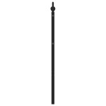 vidaXL Tăblie de pat metalică, negru, 193 cm