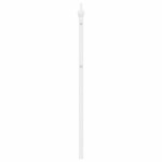 vidaXL Tăblie de pat metalică, alb, 180 cm