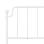 vidaXL Tăblie de pat metalică, alb, 200 cm vidaXL Tăblie de pat metalică, alb, 200 cm