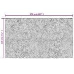 vidaXL Covor lavabil, antracit, 120x170 cm, anti-alunecare