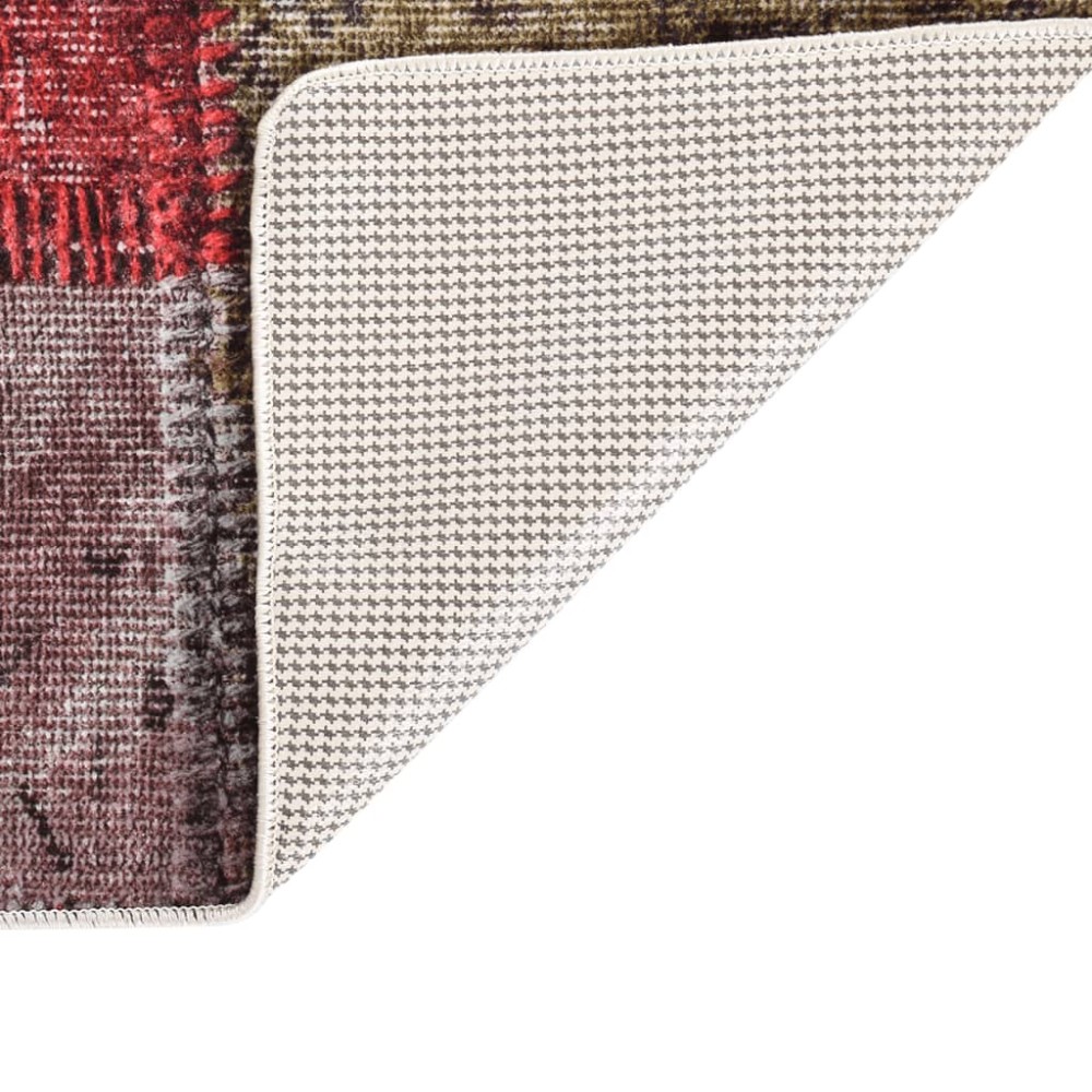 vidaXL Covor lavabil, mozaic multicolor, 120x170 cm, anti-alunecare