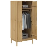 vidaXL Șifonier "FLORO", maro ceruit, 77x53x171 cm, lemn masiv pin