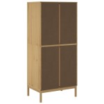 vidaXL Șifonier "FLORO", maro ceruit, 77x53x171 cm, lemn masiv pin