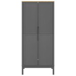 vidaXL Șifonier "FLORO", gri, 77x53x171 cm, lemn masiv pin vidaXL Șifonier "FLORO", gri, 77x53x171 cm, lemn masiv pin