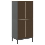 vidaXL Șifonier "FLORO", gri, 77x53x171 cm, lemn masiv pin vidaXL Șifonier "FLORO", gri, 77x53x171 cm, lemn masiv pin