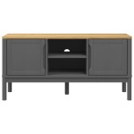 vidaXL Dulap TV "FLORO", gri, 114x43x55 cm, lemn masiv de pin