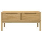 vidaXL Măsuță cafea "FLORO", maro ceruit 99x55,5x45 cm lemn masiv pin vidaXL Măsuță cafea "FLORO", maro ceruit 99x55,5x45 cm lemn masiv pin