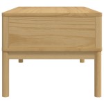 vidaXL Măsuță cafea "FLORO", maro ceruit 99x55,5x45 cm lemn masiv pin vidaXL Măsuță cafea "FLORO", maro ceruit 99x55,5x45 cm lemn masiv pin
