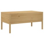 vidaXL Măsuță cafea "FLORO", maro ceruit 99x55,5x45 cm lemn masiv pin vidaXL Măsuță cafea "FLORO", maro ceruit 99x55,5x45 cm lemn masiv pin