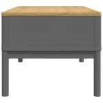 vidaXL Măsuță cafea "FLORO", gri, 99x55,5x45 cm lemn masiv pin vidaXL Măsuță cafea "FLORO", gri, 99x55,5x45 cm lemn masiv pin