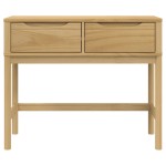 vidaXL Măsuță consolă FLORO maro ceară 89,5x36,5x73 cm lemn masiv pin vidaXL Măsuță consolă FLORO maro ceară 89,5x36,5x73 cm lemn masiv pin