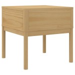 vidaXL Măsuță de veioză FLORO maro ceară 55x55x54 cm lemn masiv pin vidaXL Măsuță de veioză FLORO maro ceară 55x55x54 cm lemn masiv pin