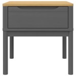 vidaXL Măsuță de veioză FLORO gri 55x55x54 cm lemn masiv pin vidaXL Măsuță de veioză FLORO gri 55x55x54 cm lemn masiv pin