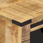 vidaXL Dulap cu 2 sertare, 55x35x60 cm, lemn masiv de mango