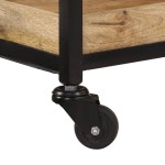 vidaXL Cărucior de bucătărie, 60x40x80 cm, lemn masiv de mango brut