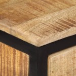 vidaXL Masă consolă, 70x35x70 cm, lemn masiv de mango brut