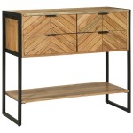 vidaXL Masă consolă 90x35x80 cm Lemn masiv Acacia vidaXL Masă consolă 90x35x80 cm Lemn masiv Acacia