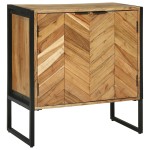 vidaXL Bufet 70x35x75 cm Lemn masiv de acacia vidaXL Bufet 70x35x75 cm Lemn masiv de acacia