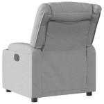 vidaXL Fotoliu rabatabil, gri deschis, material textil
