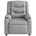 vidaXL Fotoliu rabatabil, gri deschis, material textil