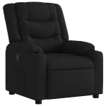 vidaXL Fotoliu rabatabil, negru, material textil vidaXL Fotoliu rabatabil, negru, material textil