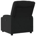 vidaXL Fotoliu de masaj rabatabil, negru, material textil