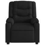 vidaXL Fotoliu de masaj rabatabil, negru, material textil