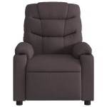 vidaXL Fotoliu rabatabil, maro închis, material textil