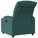 vidaXL Fotoliu rabatabil, verde închis, material textil vidaXL Fotoliu rabatabil, verde închis, material textil