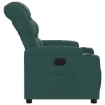 vidaXL Fotoliu rabatabil, verde închis, material textil vidaXL Fotoliu rabatabil, verde închis, material textil