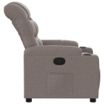 vidaXL Fotoliu rabatabil, gri taupe, material textil