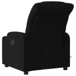 vidaXL Fotoliu de masaj rabatabil, negru, material textil vidaXL Fotoliu de masaj rabatabil, negru, material textil