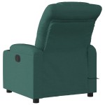 vidaXL Fotoliu de masaj rabatabil, verde închis, material textil vidaXL Fotoliu de masaj rabatabil, verde închis, material textil