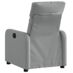 vidaXL Fotoliu rabatabil, gri deschis, material textil