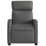 vidaXL Fotoliu rabatabil, gri închis, material textil