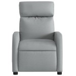 vidaXL Fotoliu de masaj rabatabil, gri deschis, textil vidaXL Fotoliu de masaj rabatabil, gri deschis, textil