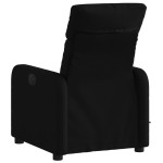vidaXL Fotoliu de masaj rabatabil, negru, material textil