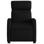 vidaXL Fotoliu de masaj rabatabil, negru, material textil