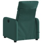 vidaXL Fotoliu de masaj rabatabil, verde închis, material textil vidaXL Fotoliu de masaj rabatabil, verde închis, material textil