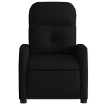 vidaXL Fotoliu rabatabil, negru, material textil vidaXL Fotoliu rabatabil, negru, material textil