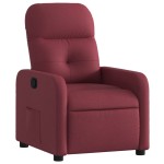 vidaXL Fotoliu rabatabil, roșu vin, material textil vidaXL Fotoliu rabatabil, roșu vin, material textil