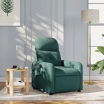 vidaXL Fotoliu rabatabil, verde închis, material textil vidaXL Fotoliu rabatabil, verde închis, material textil