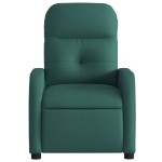 vidaXL Fotoliu rabatabil, verde închis, material textil vidaXL Fotoliu rabatabil, verde închis, material textil