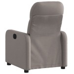 vidaXL Fotoliu rabatabil, gri taupe, material textil